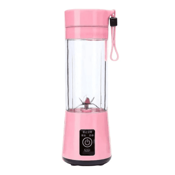 Mini Liquidificador Portátil Bigstar Plus Bsp1253 380ml Recarregável Rosa