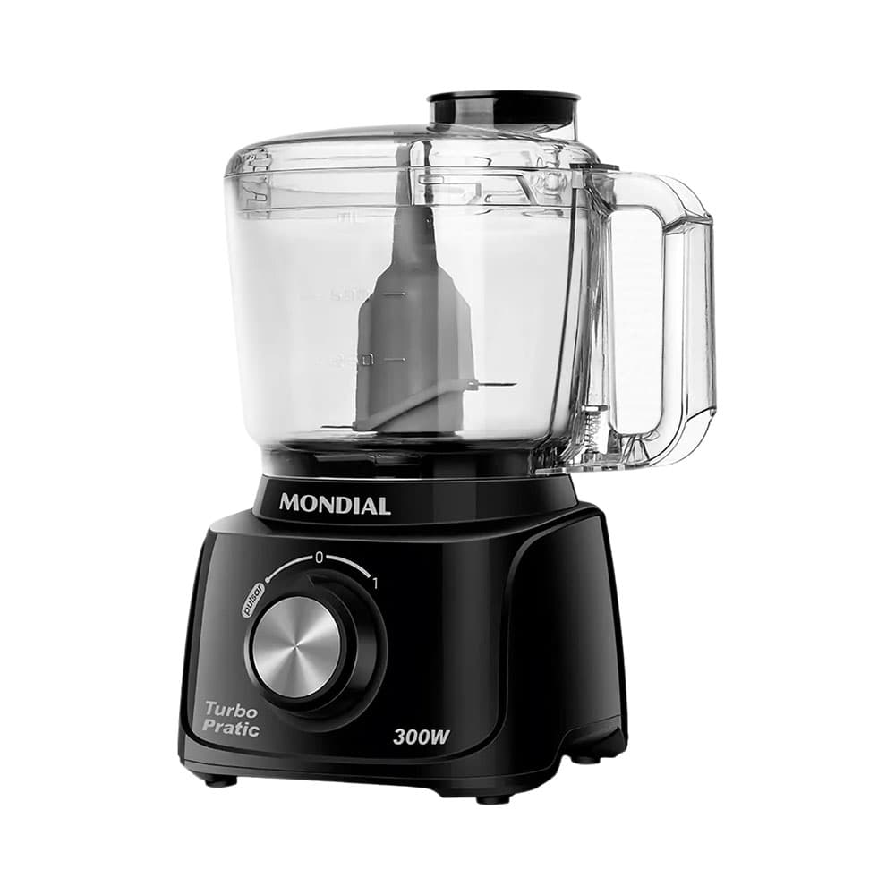 Mini Processador de Alimentos Mondial MP-16-B Turbo Pratic 300W 220V Preto