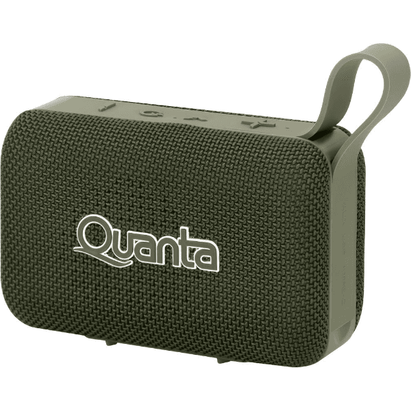 Mini Caixa de Som Quanta SoundWave Qtsps80 8W 2200mAh USB Aux Bluetooth À Prova D'água Verde