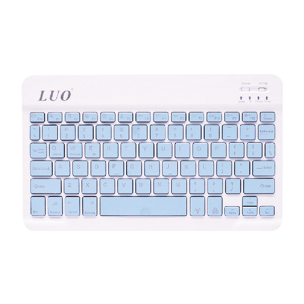 Mini Teclado Magnético Luo Lu-BT029 Slim Bluetooth 10" Azul