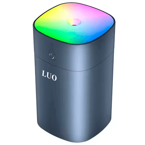 Mini Umidificador de Ar Luo Lu-5517 Super Silent 400ml 2W Cinza
