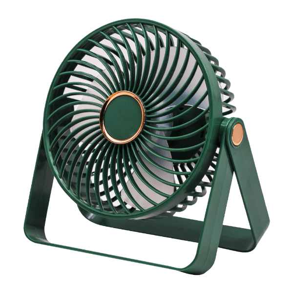 Mini Ventilador de Mesa Geral H1 360º Ajustável Recarregável Verde