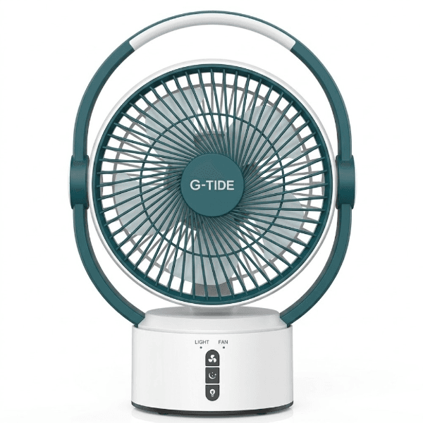 Mini Ventilador de Mesa G-Tide Fs01 Recarregável Verde