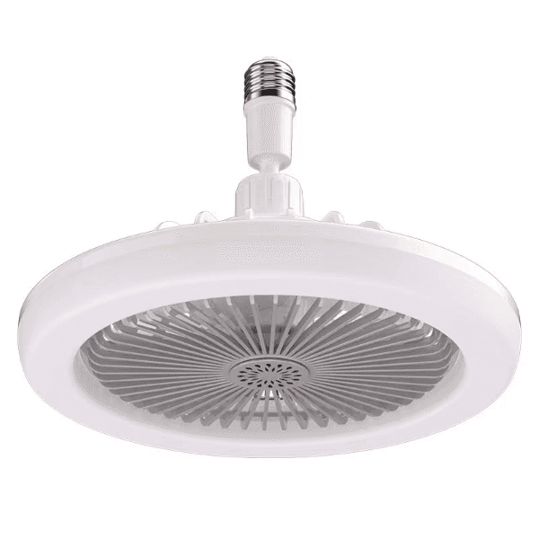 Mini Ventilador de Teto com LED e Aromaterapia Geral com Controle Remoto 3000K-6500K 85-265V ~ 50/60Hz Branco/Preto