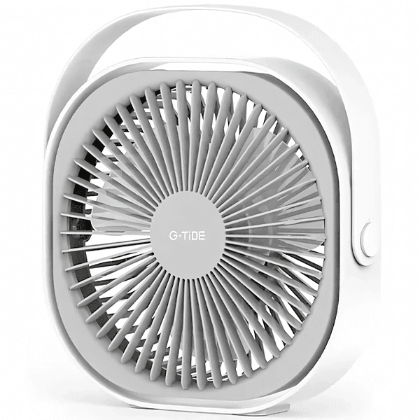 Mini Ventilador G-TiDE FD01 / 3 Pás / 4400Mah / Recarregável - Branco