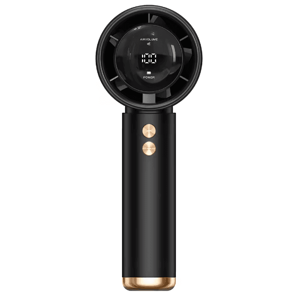 Mini Ventilador Portátil Recarregável Hengda Yq10511 100 Níveis Preto