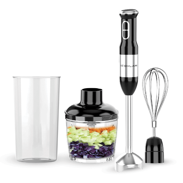 Mixer Elétrico Qylar Quick Mixer 3 Em 1 400W 2 Velocidades 110-127V ~ 50/60Hz Inox