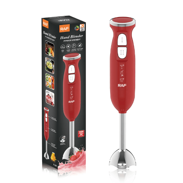 Mixer Elétrico Raf R.329 Hand Blender 300W 2 Velocidades 220-240V ~ 50/60Hz Vermelho