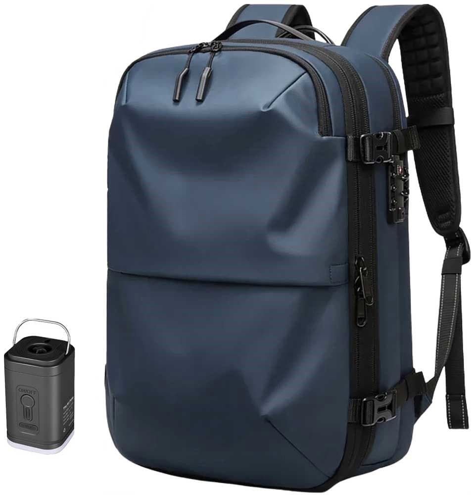 Mochila Resena B1 Rb3077 com Sistema Airback (Compressão A Vácuo) - Azul
