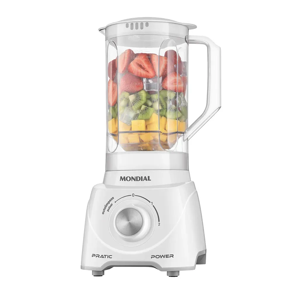 Liquidificador Mondial L-97-W Pratic Power 2.2L 2 Velocidades 550W 220V 50/60Hz Branco