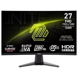 Monitor Gamer Msi Mag 276CXF 27" Full HD Curvo Va 280Hz / 0.5Ms - Preto