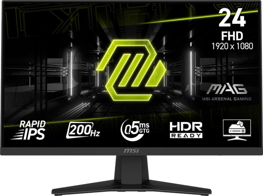 Monitor Msi Mag G244F 23.8" Full HD 0.5ms/200Hz DP/HDMI Preto