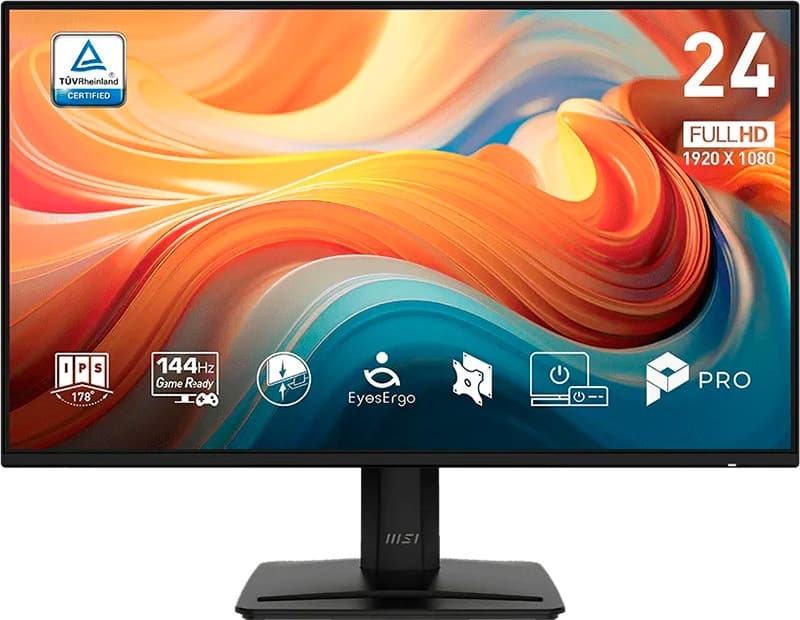Monitor MSI Pro MP242 E14A 23.8" Full HD IPS LED 144Hz / 1Ms - Preto
