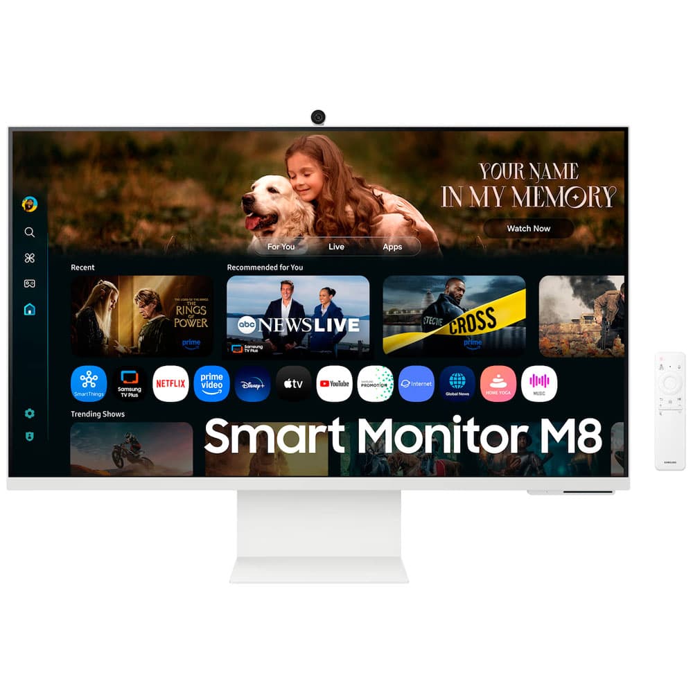 Monitor Samsung LS32FM801UNXZA 32” Flat, 4K (3.840 X 2.160), 4MS (Gtg), 1 Ea, Smart
