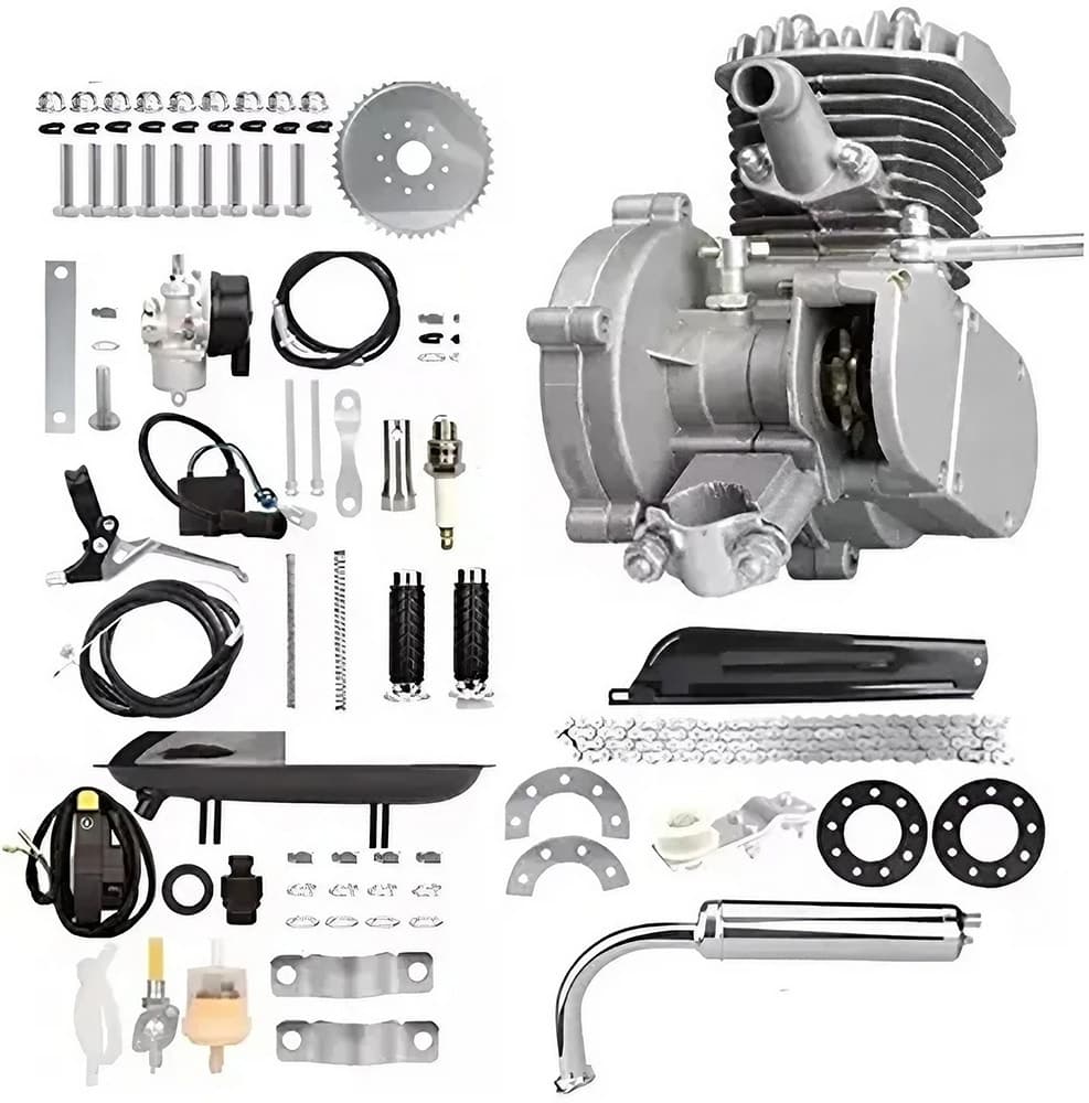 Motor A Gasolina 2 Tempos 80CC Prata