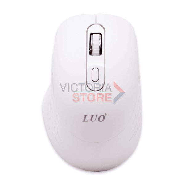 Mouse Sem Fio Óptico Luo Lu-3047 1600 Dpi USB-A Branco