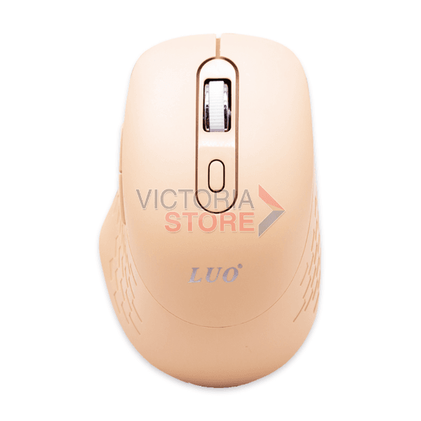 Mouse Óptico Sem Fio Luo Lu-3047 1600 Dpi USB-A Laranja Claro