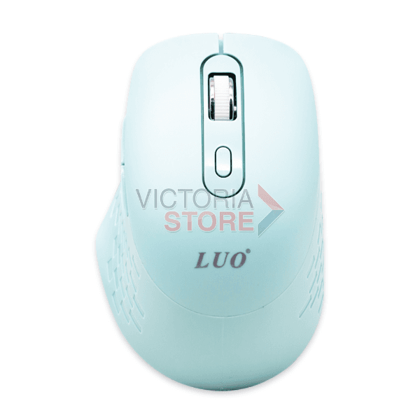 Mouse Óptico Sem Fio Luo Lu-3047 1600 Dpi USB-A Verde Claro
