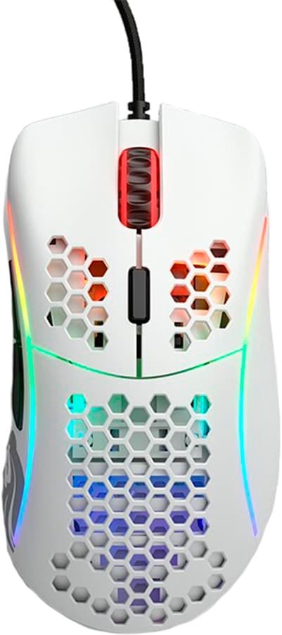 Mouse Gamer Glorious Model D- RGB - Glossy White (Com Cabo)