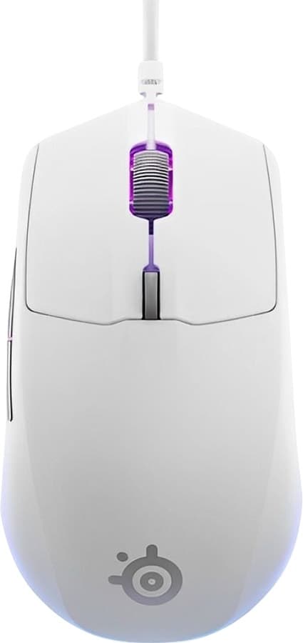 Mouse Gaming SteelSeries Rival 3 Gen 2 RGB - Branco (com Fio)