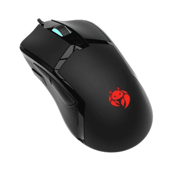 Mouse Óptico Gamer Quanta Krab Chimera Kbgmr50 com Retroiluminação USB e 24000DPI - Preto