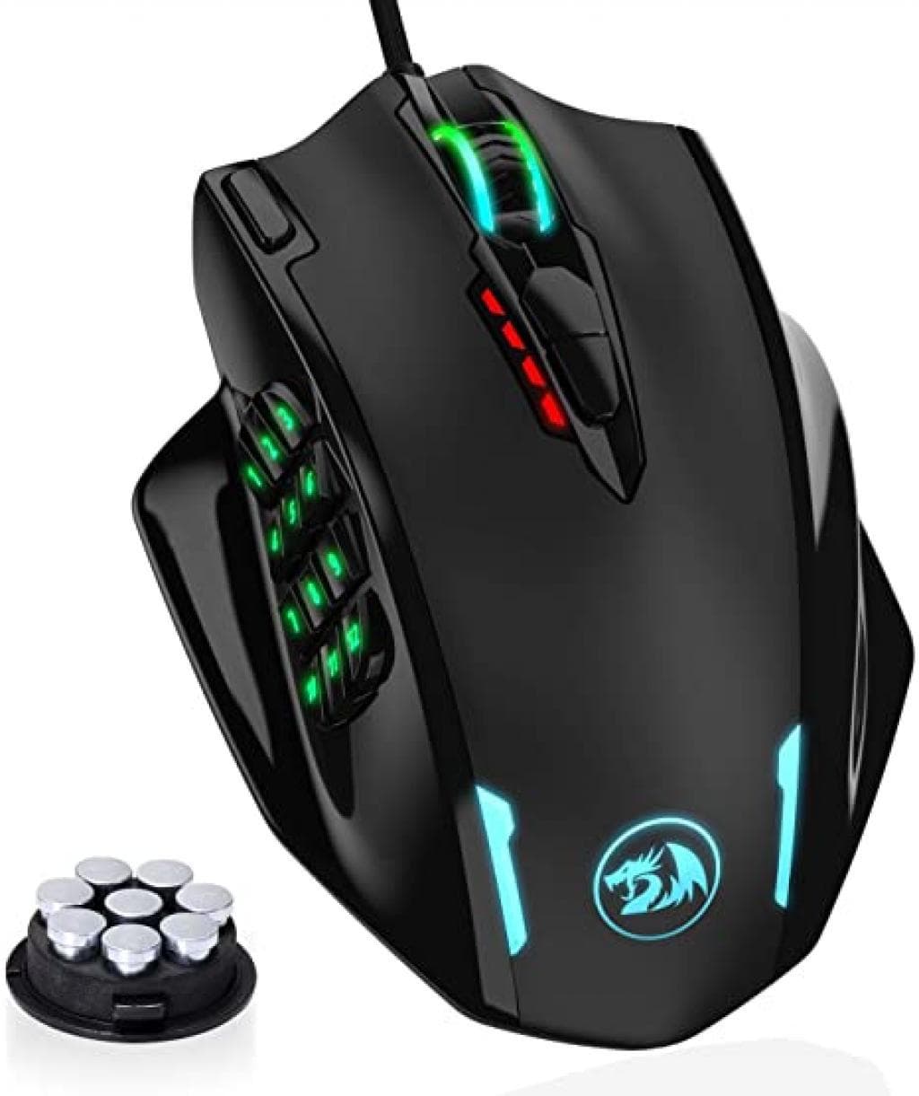 Mouse Gamer Redragon Impact M908 RGB 18 Botões