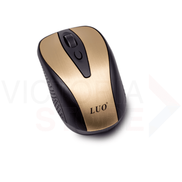Mouse Sem Fio Luo Lu-3042 Dourado