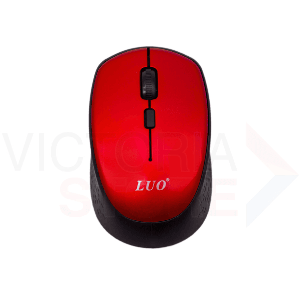 Mouse Sem Fio Luo Lu-3043 Vermelho