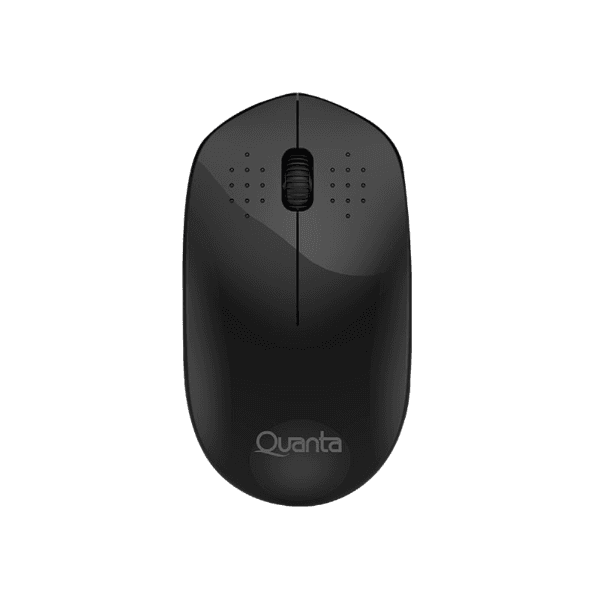 Mouse Sem Fio Quanta Qtmss10 1600DPI com Click Silencioso - Preto
