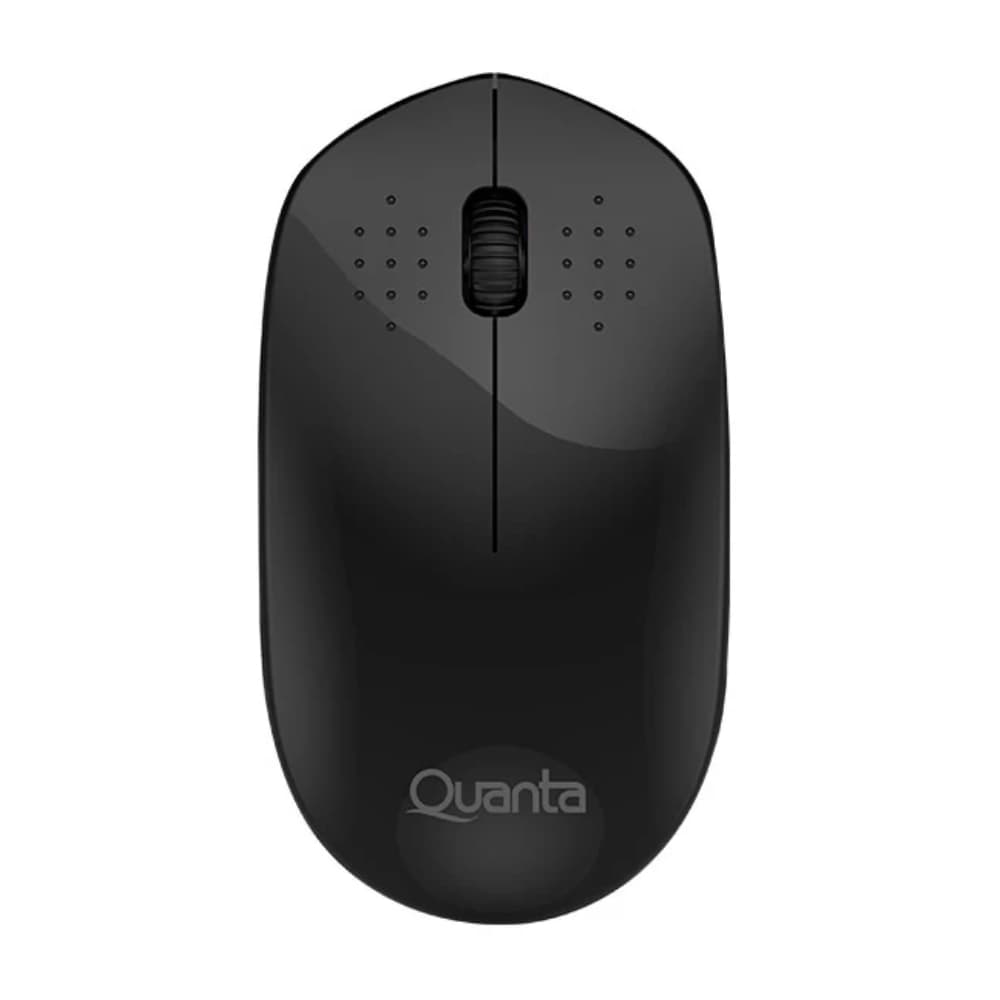 Mouse Wireless Quanta Qtmss10 Click Silencioso USB - Preto