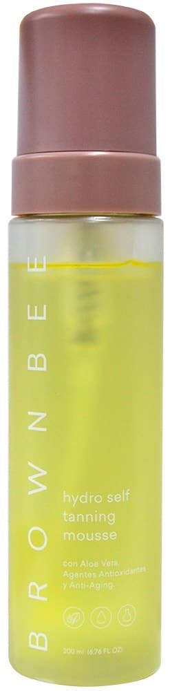 Mousse Bronzeador Brown Bee Hydro Self Tanning com Aloe Vera Anti-Aging - 200mL