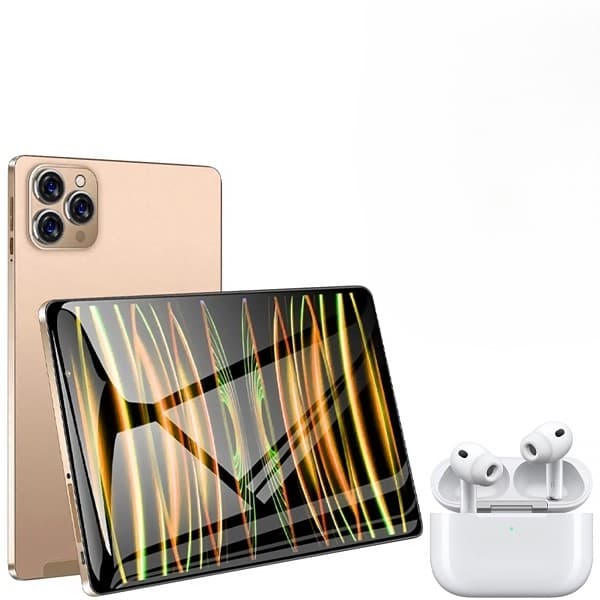 Tablet Mox Mo-Tp732 5G 7" 8/256GB Android 12 + Fones de Ouvido Dourado