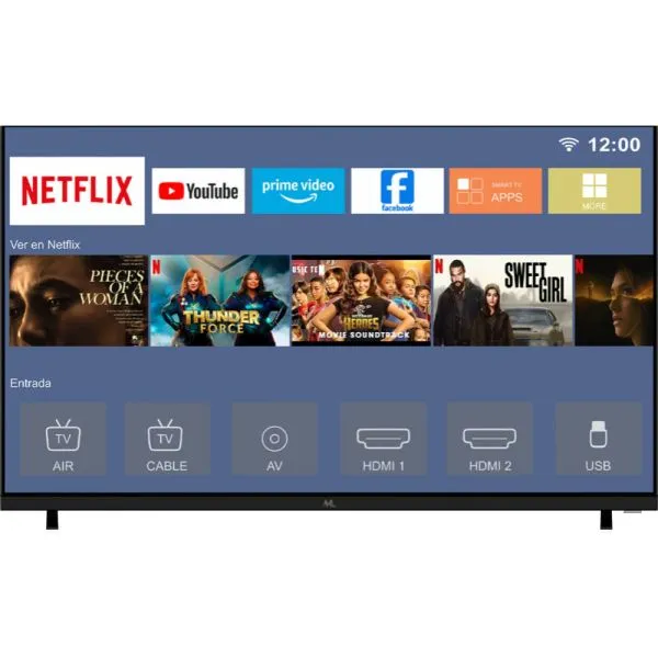 TV Smart LED Mtek 32" MY32FSPH Wi-Fi 2X HDMI 2X USB Android Slim