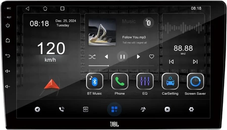 Multimídia JBL Origin A9 10.1" Touch Bluetooth USB Wifi GPS