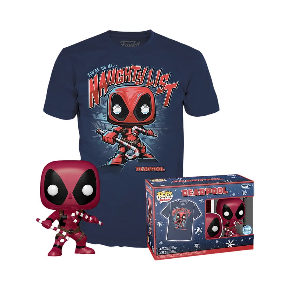 Boneco Marvel Funko Pop! Deadpool com Camiseta M