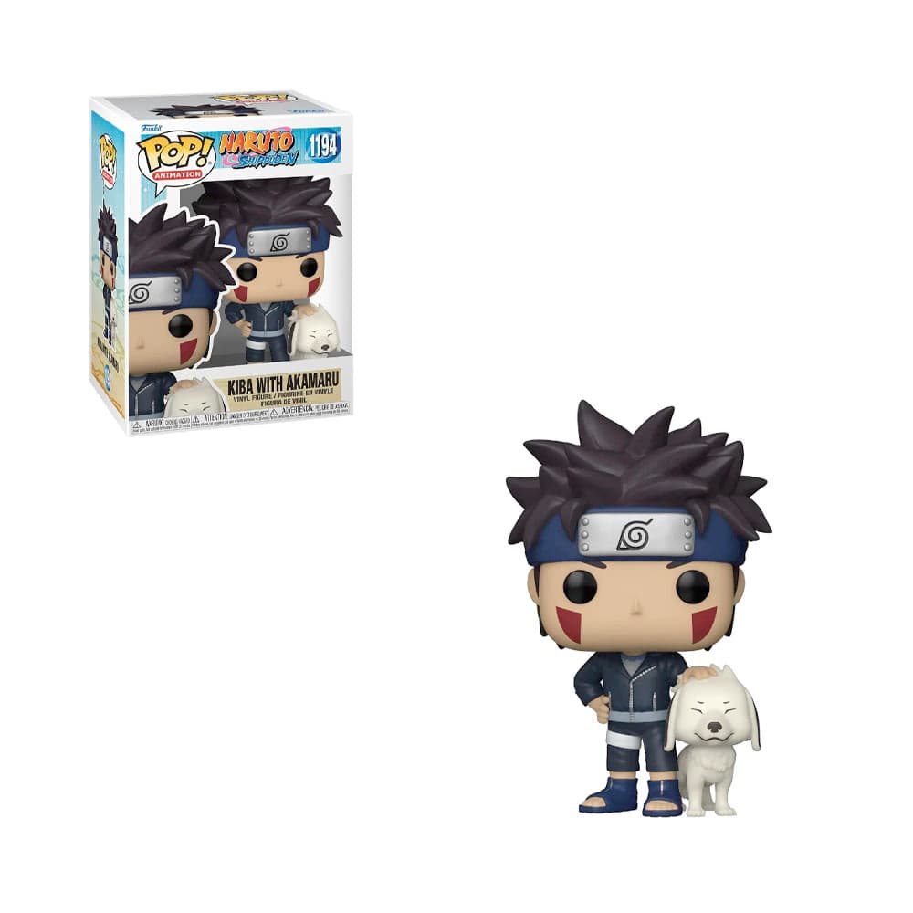 Boneco Funko Pop Naruto Kiba com Akamaru 1194