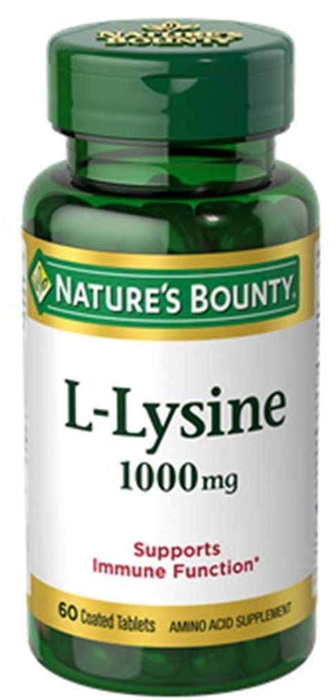 L-lisina 1000MG Nature's Bounty (60 Tabletes)