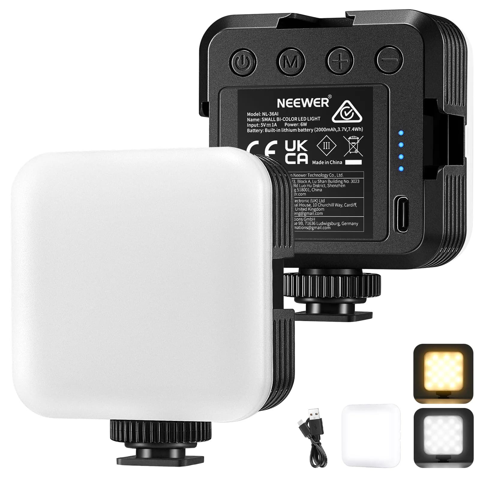 Luz LED Neewer Mini Nl-36AI Bi-color
