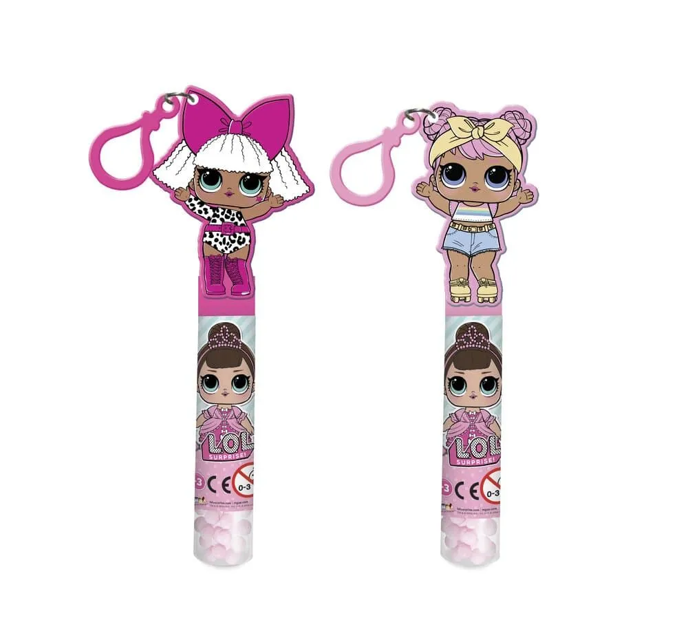 Nickelodeon Caramelos En Tubo C/llavero Lol Brick