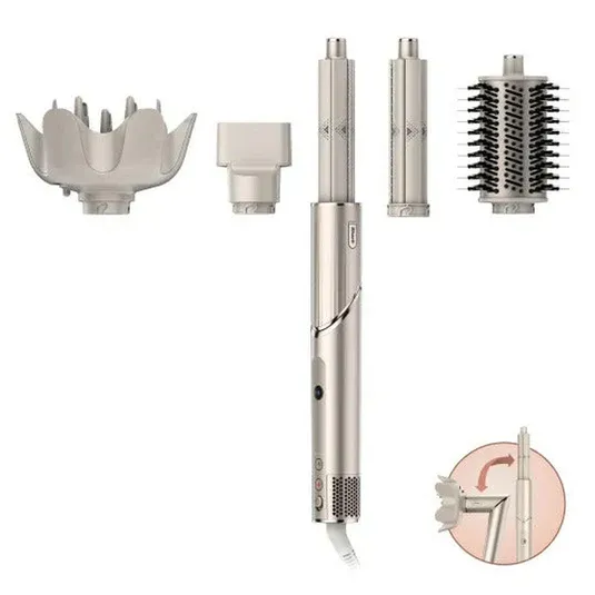 Secador de Cabelo Ninja Shark Flexstyle HD435 Rotativo 1400W/110V Bege