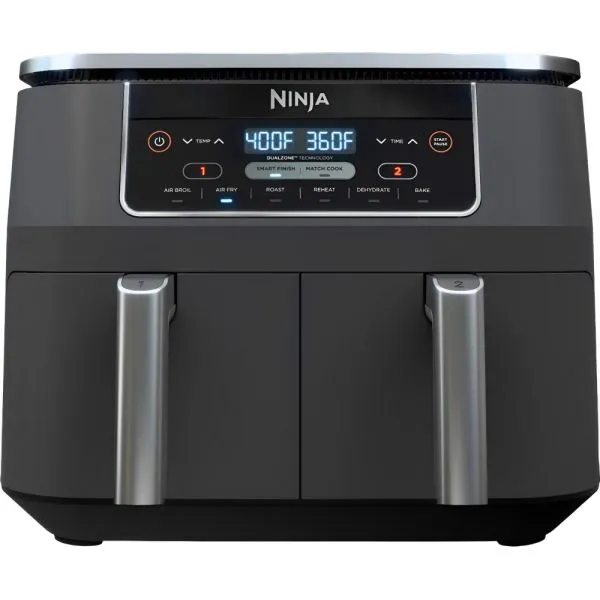 Fritadeira Elétrica Ninja 6 Em 1 110V Cinza Escuro