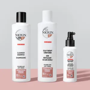 Tratamento Capilar Nioxin Sistema 3 (3Pcs) Shampoo + Condicionador + Tratamento