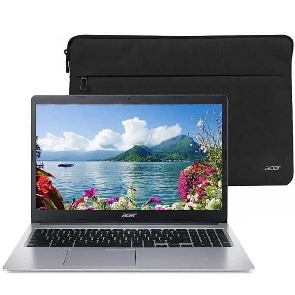 Notebook Acer Chromebook 315 Cb315-4H-C7A1 15.6" Intel Celeron N4500 4GB RAM 64GB eMMC - Prata