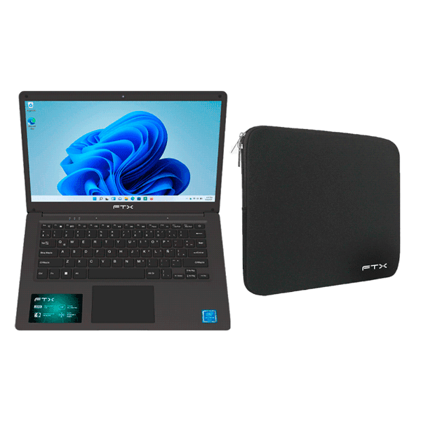 Notebook Ftx N14-C2564ES 14" Celeron N4020 4GB DDR4 Windows 11 Preto