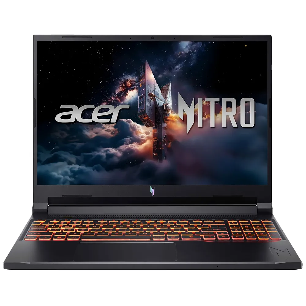 Notebook Gamer Acer Nitro V 16 Anv16-72-98FJ Core 9 270H Wuxga 16" RTX 5070 8GB 16GB/512GB Win11 Home Inglês - Preto Obsidiana