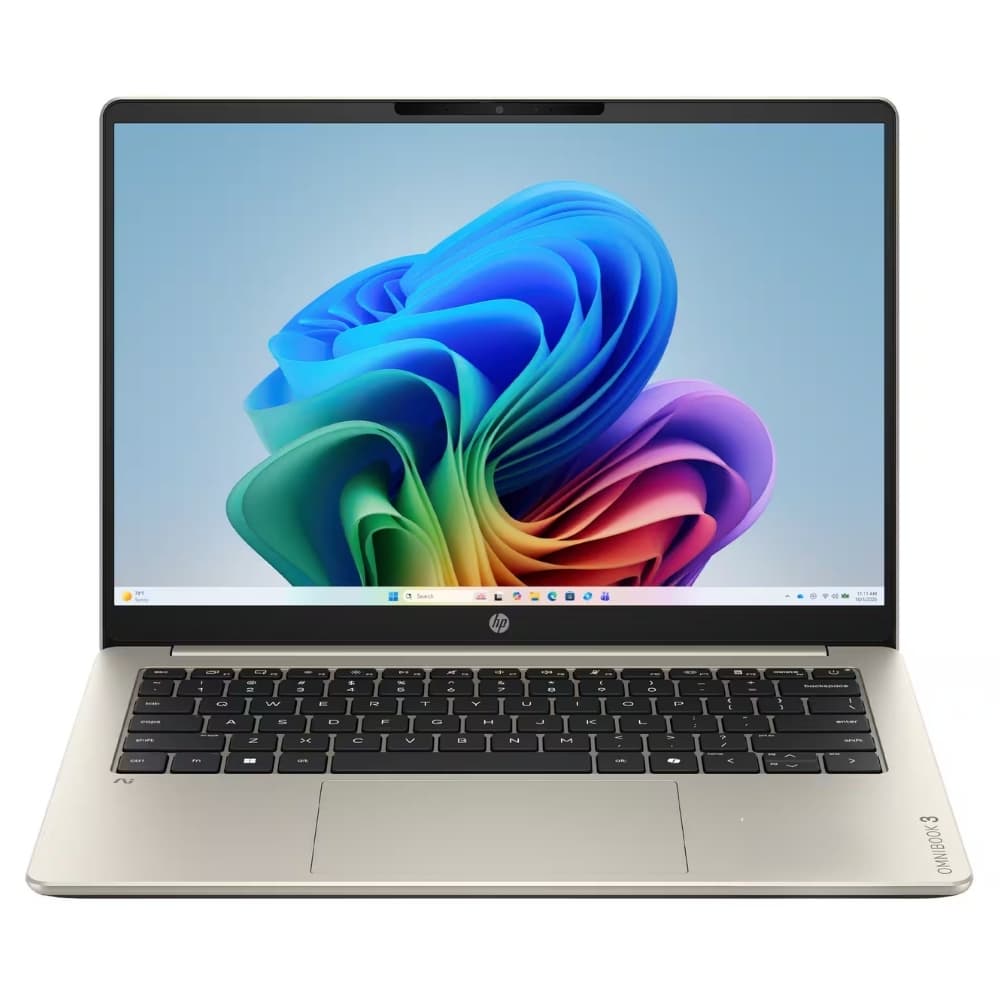 Notebook Hp OmniBook 3 14-hz0025dx 14" Snapdragon X X1-26-100 16/512GB W11 Dourado Quente