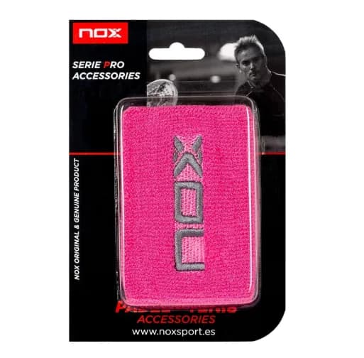 Munhequeira Nox MUROSBL2UD 2 Unidades Rosa/Branco