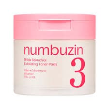 Numbuzin Almohadillas Bifida Bakuchiol Toner Pads 190ML