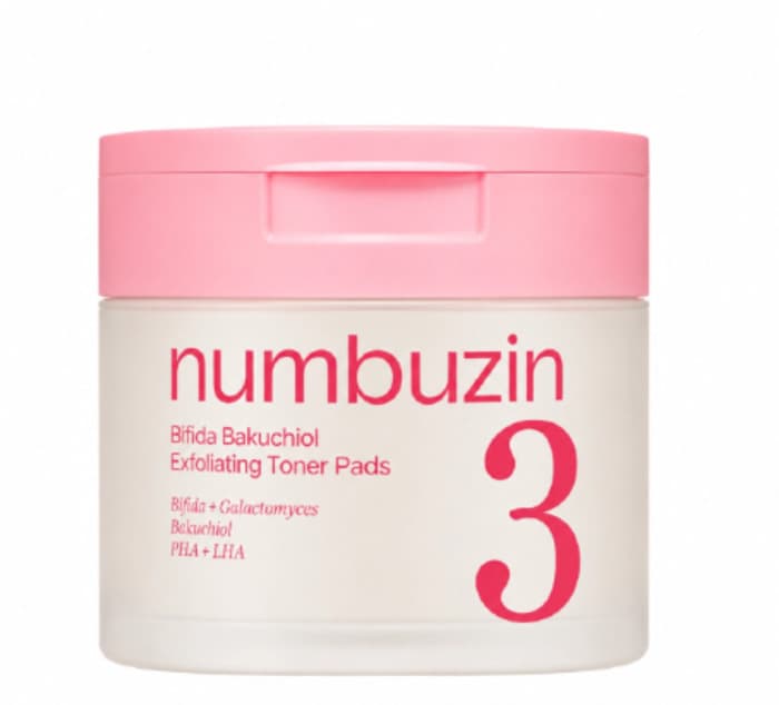 Almofadas Esfoliantes Numbuzin Bifida Bakuchiol 190ml