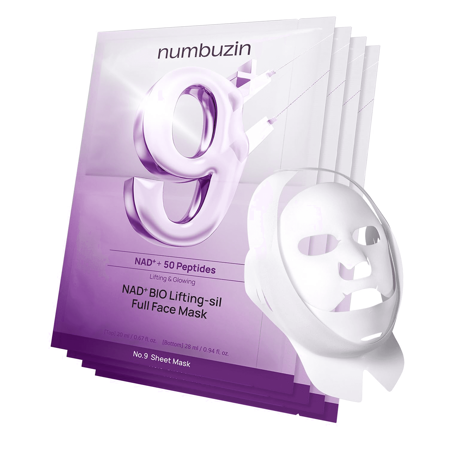 Máscara Numbuzin No.9 Nad Bio Lifting-sil Pack Sheet (4EA+GWP)